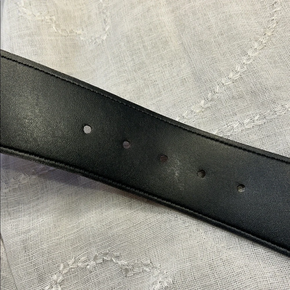 Cipriani lizard leather wide belt with spiral twist buckle